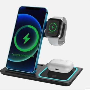 Wireless Charging Station for Phone, Watch, and Earbuds